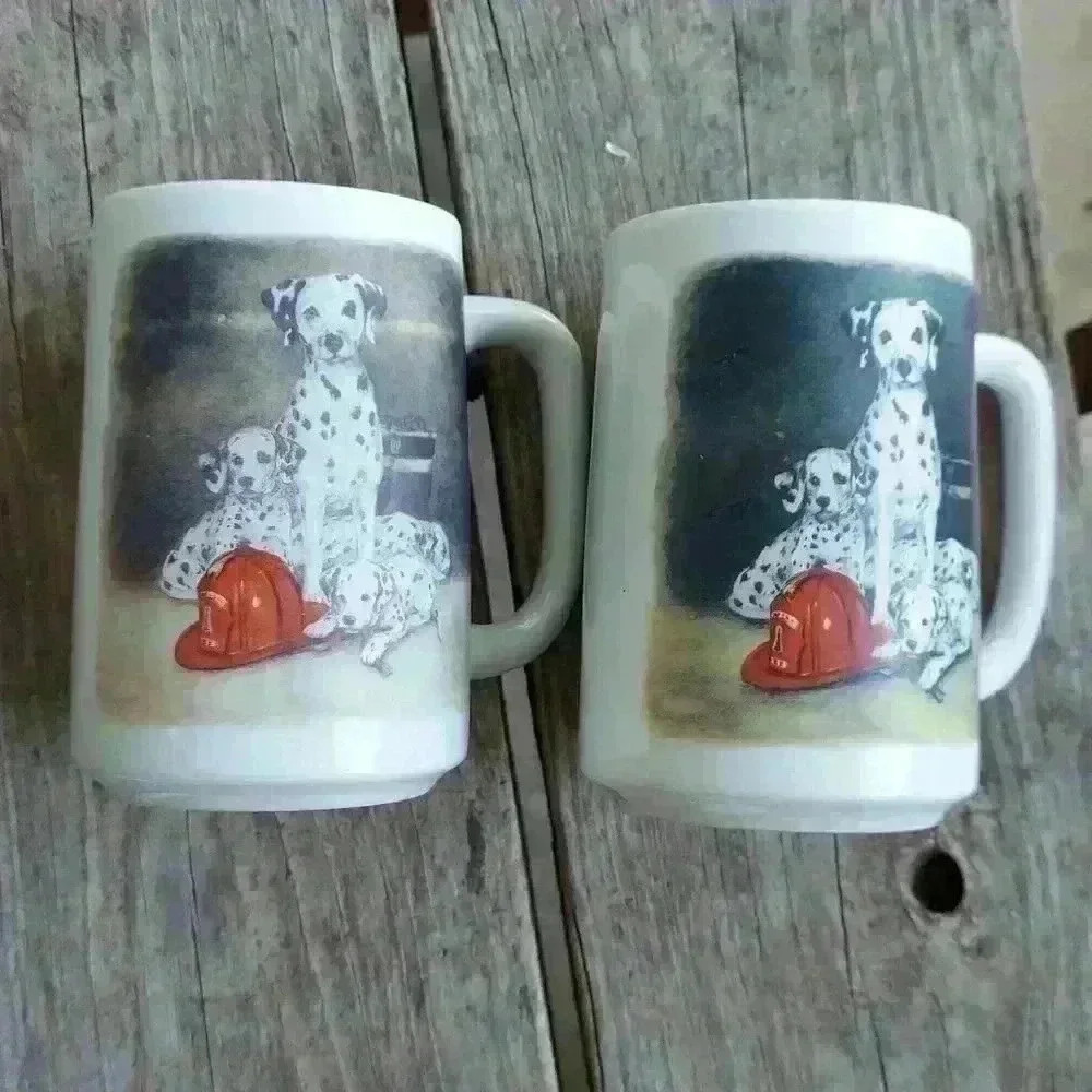 Otagiri Dalmation Coffee Mugs by Linda Picken